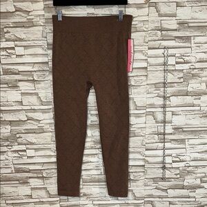 FIRST KICK Maternity L/ XL Fleece lined cozy leggings